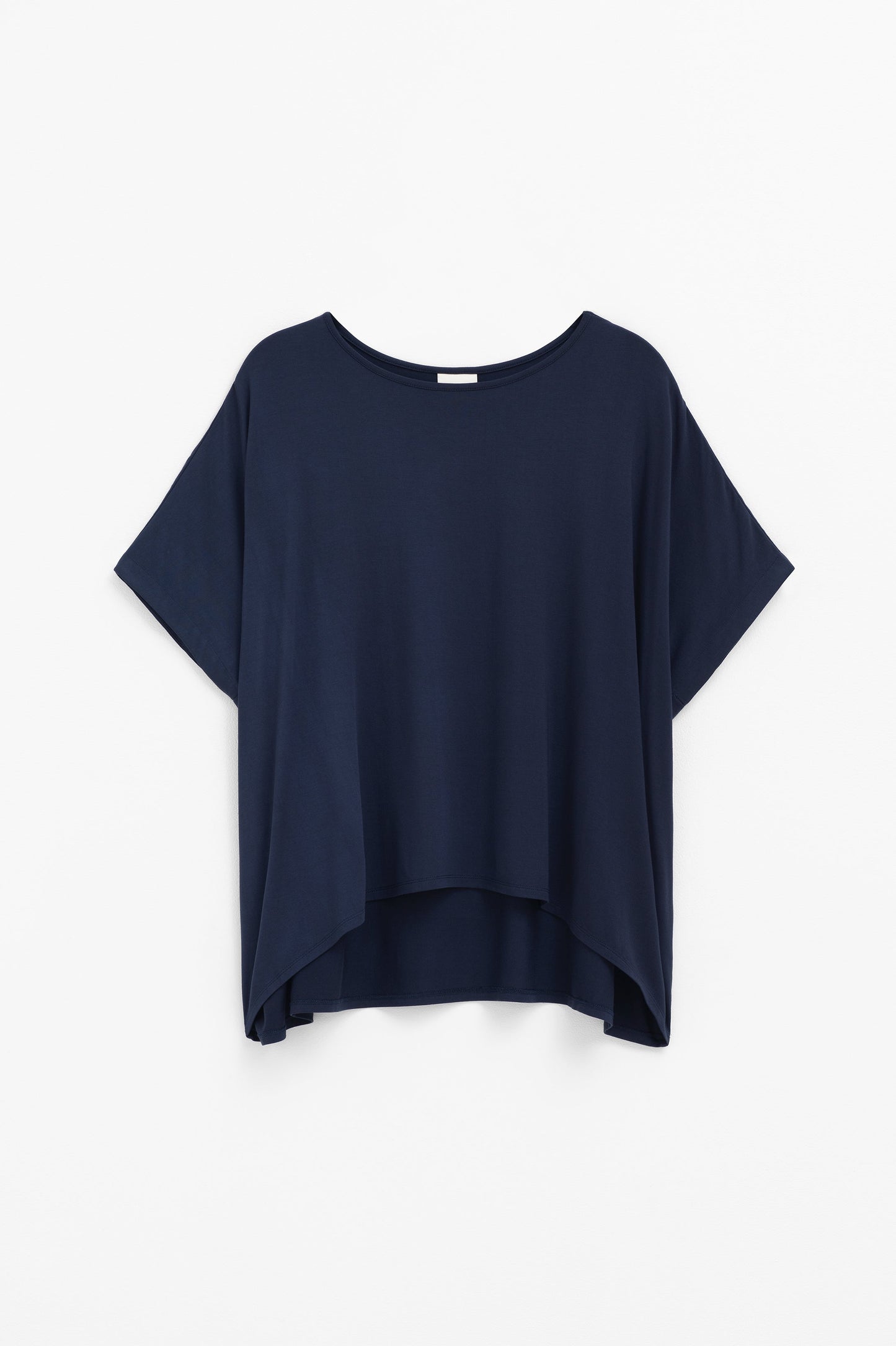 Telse Relaxed Stretch T-shirt Front | STEEL BLUE