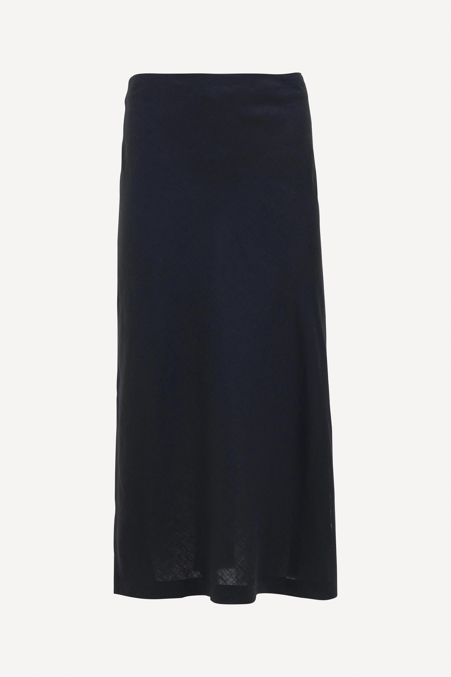 Stilla Midi Pencil Skirt with Side Splits Front | BLACK