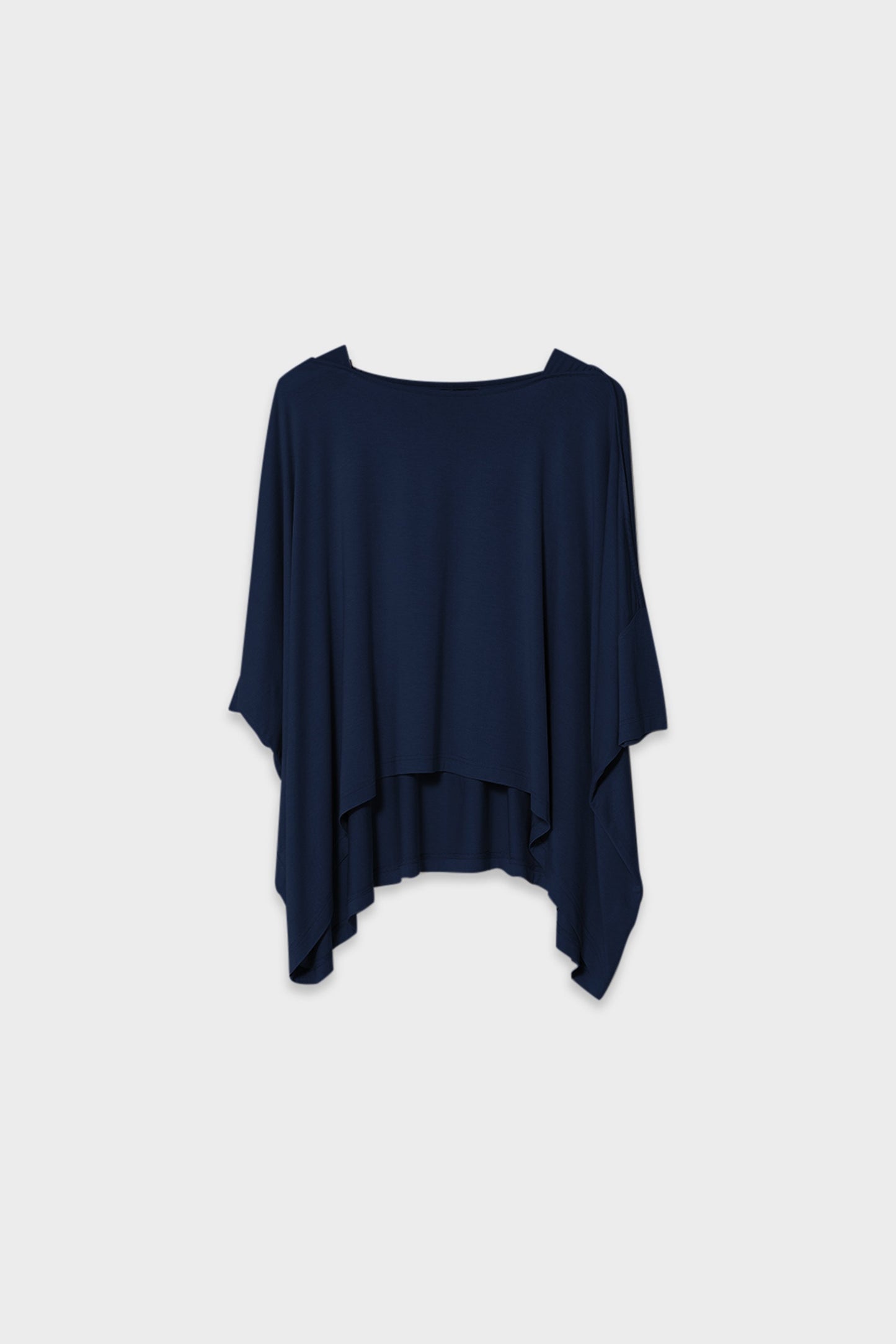 Wide Stretch Classic Jersey Top Front | Navy