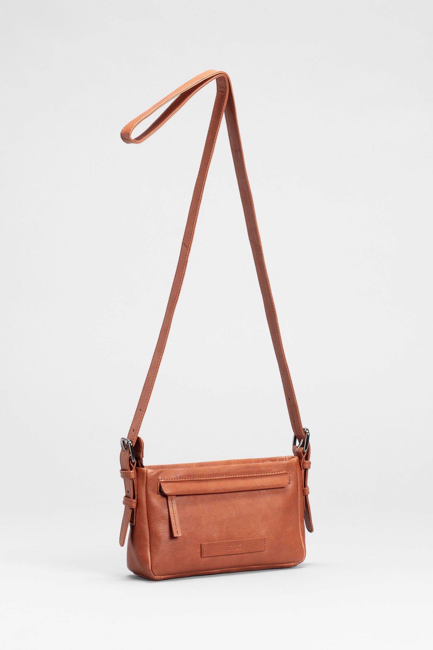 Tilde Small Leather Crossbody Handbag Back | TAN