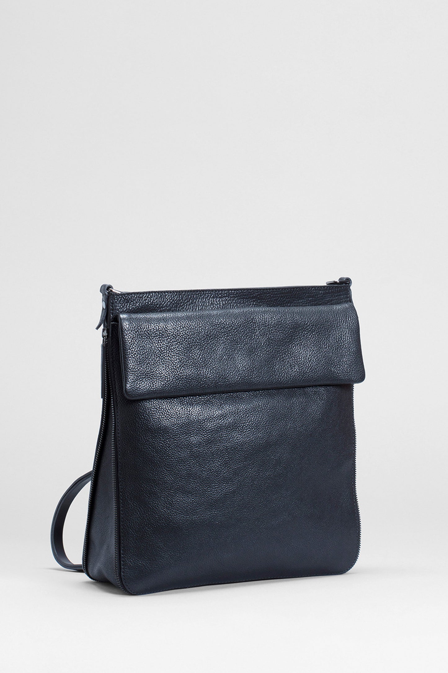 Jalmara Leather Backpack Front | BLACK