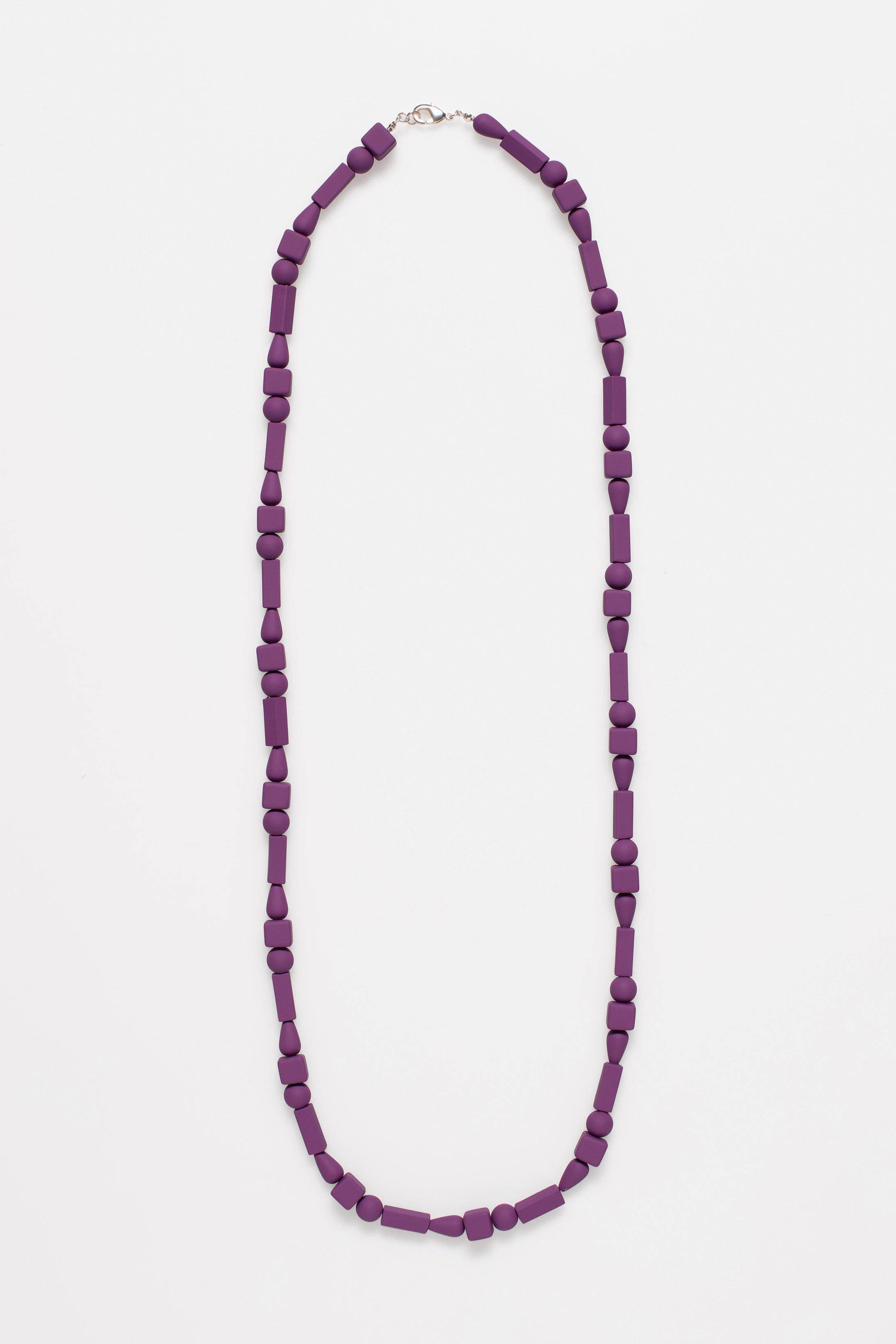 Reyni Coloured Long Bead Necklace | THISTLE PURPLE