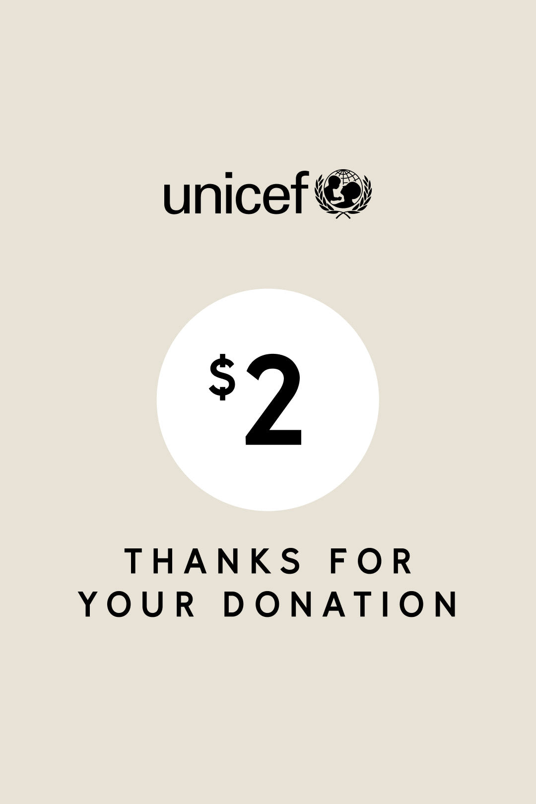 UNICEF DONATION